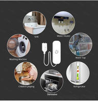 YIERYI capteur de fuite d'eau Wifi détecteurs fuite Tuya alarme de vie intelligente dispositifs de détection de fuite d'eau intelligents pour Alexa Google Home