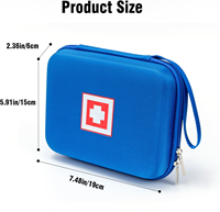 Estuche de Almacenamiento para Auriculares Portátil, Impermeable, de EVA, con Cierre de Cremallera, Resistente a Impactos, Organizador Protector Rígido para Camping