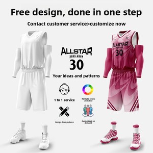 Tenue de basketball américaine haut de gamme à impression numérique pour homme adulte, uniforme d'équipe personnalisé pour la compétition et l'entraînement, <span class=keywords><strong>maillot</strong></span> d'étudiant pour fille - Product Image 4