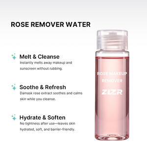 Desmaquillante de Rosas ZLZR 300mL, Agua Micelar Herbal Suave para Rostro, Ojos y Labios, Vegano, Cruelty Free, Ecológico - Product Image 1