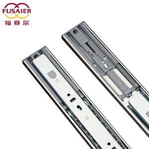 Fusaier Modern Design 45Mm Middelzware Kogellager Telescopische Lade Schuifrails Volledige Verlenging Duw Om Te Openen Voor Keuken Dineren - Product Image 4
