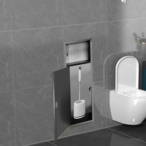 <span class=keywords><strong>Niche</strong></span> murale de douche pour salle de bain, fabrication OEM ODM, SUS304, facile à installer, rangement pour brosse de toilette, niches murales intégrées - Product Image 1