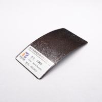 Peinture en poudre époxy solide couleur bronze à texture martelée pour meubles et application par pulvérisation sur papier