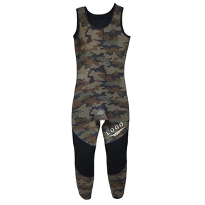 Spearfishing แผ่นรองดำน้ำ7มม.,ชุดดำน้ำลายพรางชุดเว็ทสูทแบบเปิดเซลล์ขนาด7มม. - Product Image 4