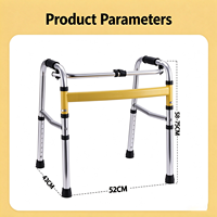 Cadre de marche pliable en aluminium pour enfants, déambulateur de rééducation des membres inférieurs pour enfants, aide à la mobilité pour la maison et les centres de thérapie