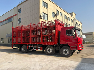 Camion de transport de volailles vivantes SHACMAN, état neuf, carrosserie en alliage d'aluminium, faible mortalité, camion de livraison de volailles vivantes à vendre - Product Image 6