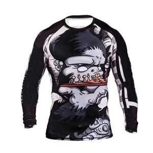 Vêtements de sport Sublimation Rash Guard en polyester pour hommes - Product Image 1
