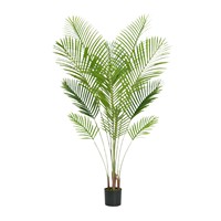 Kunstmatige gepotte palmplant, kunstpalmboom Areca-stijl, realistische groene bladeren, nepplant voor binnen, huis, kantoor, decoratie, groothandel