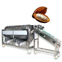 Machine commerciale de décorticage et de découpe de cabosses de cacao fraîches
