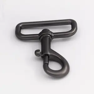 Bag Accessories Supplier Wholesale Metal Clasp 38.4mm Black Dog Hook