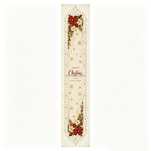 Vintage Polyester Printed <b>Washable</b> Christmas Table <b>Runner</b> Home Hotel Decorations - Product Image 4