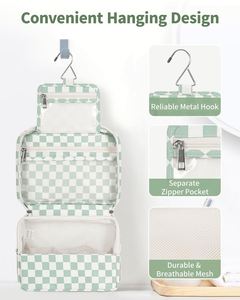Large Makeup Cosmetic Organizer Storage Hanging <b>Toiletry</b> <b>Bag</b> for <b>Men</b> and Women Travel <b>Toiletries</b> <b>Bag</b> Water-resistant - Product Image 6