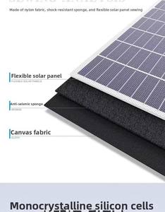 Panel Solar de 18V 500W, Panel Solar de Silicio Monocristalino, Panel Solar Plegable Portátil, Sistema de Generación de Energía Móvil para Barcos - Product Image 2