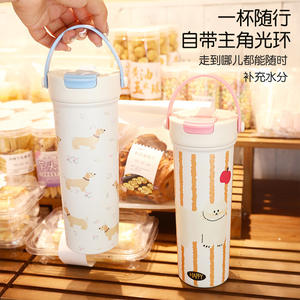 2025 vente chaude Design moderne Portable Double-boisson tasse Thermos en acier inoxydable avec aspiration de séparation de thé pour les nouveaux chatons - Product Image 4
