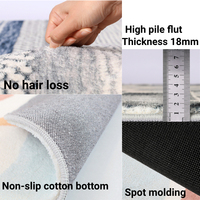 Moderne Luxus Kristallvelours Polyester Rutschfeste Maßgefertigte Muster-Teppiche für Wohnzimmer