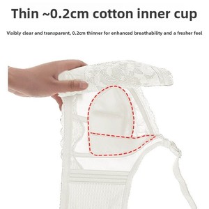 Nuevo Sujetador sin Varillas con Efecto Push-Up, Ultrafino, Copa Completa, Ajustable, de Encaje y Algodón sin Costuras para Mujeres con Busto Grande - Product Image 5
