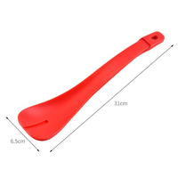 Set Peralatan Penyajian Salad: Penjepit dan Sendok Salad Plastik 2-in-1