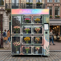 Máquina Expendedora de Flores Refrigerada Automática JFP en Venta, Enfriador de Ramos Frescos, Dispensador Floral con Pantalla Táctil 24/7, de Lujo