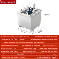 Cuisinière à nouilles à gaz Yawei à six brûleurs avec levage intelligent et cuisson automatique pour nouilles et boulettes