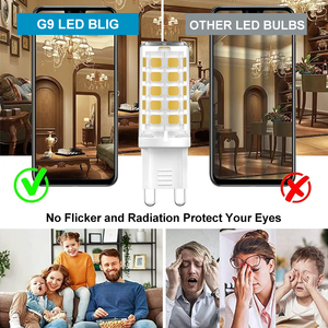 Светодиодные лампы G9 3W 300 люмен 120В/220В, мягкий белый свет 2700К, без мерцания, 2700К/3000К/4000К/6000К - Product Image 5