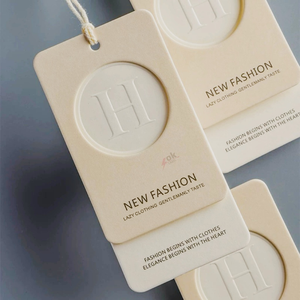 Quần áo nam và nữ mẫu cá tính treo thẻ tùy chỉnh nhãn giá nhãn Logo tùy chỉnh - Product Image 5