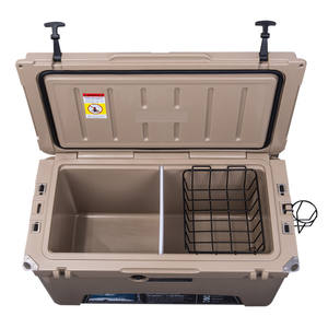 Glacière rotomoulée KUER-B 75Qt, portable, pour le camping en plein air, forme rectangulaire, avec isolation en mousse - Product Image 4