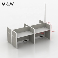 Meuble professionnel moderne M & W Panneau en bois simple Cloison modulaire Bureau poste de travail