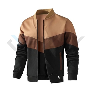 Men's Casual Bomber <b>Jacket</b> XL Size Winter Puffer With Zipper Closure and Stand Collar Canvas Material ODM Supply Type - Product Image 1