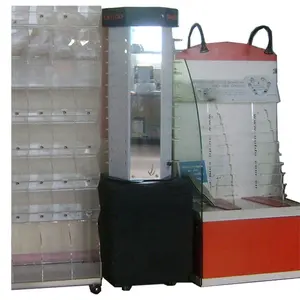 Kotak hadiah plexi rak Tampilan berputar 360 derajat kacamata hitam kotak tampilan kaca plexi etalase tampilan akrilik