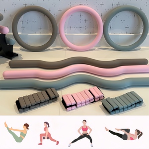 CZFIT Pilates Accessories Silicone <b>Dumbbells</b> Beam Ankle <b>Weights</b> Women Pilates Ring Circle Chocolate Brown Pilates Power Kit - Product Image 2