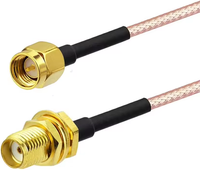 Kabel Antena Jumper RF RG178 RG316 50Ohm Low Loss High Performance SMA Coaxial Cable Assembly