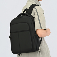 Sac à dos de voyage pour homme grande capacité, double bandoulière, étanche en PU, avec fermeture éclair, design tendance pour les trajets quotidiens et les étudiants