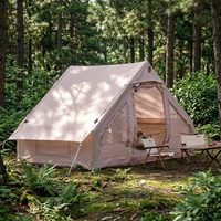 Tente de camping gonflable grande taille en tissu Oxford, avec toit en coton épaissi, pour l'extérieur, électrique et manuelle, personnalisable en usine