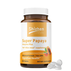תוסף תזונה OEM/ODM סופר פפאיה אנזים פלוס, תוסף תזונה לאחר האכלה, ללא הנדסה גנטית, לבריאות מערכת העיכול, 360 טבליות, תוסף תזונה - Product Image 2