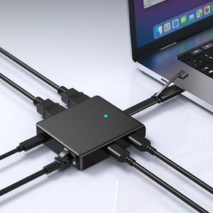 6 in 1 yüksek performanslı yerleştirme istasyonu <span class=keywords><strong>USB</strong></span> C <span class=keywords><strong>3.0</strong></span> DP <span class=keywords><strong>4K</strong></span> 60Hz kadar destek HD ekran RJ45 100W DP <span class=keywords><strong>USB</strong></span> A tipi C HUB laptop için - Product Image 1