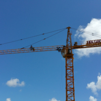 Grue à tour HAISHAN 5T Hammerhead QTZ66-HS5010 avec moteur, boîte de vitesses, roulement et moteur pour la construction
