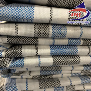 Feuille de bâches de bâche de PE dans la stratification de sac de poly tissu de tente de bâches de 2 faces à vendre conception de lignes de rayure de haute qualité - Product Image 2