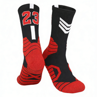 Chaussettes de basketball Elite pour hommes, multicolores, longues, à fond en tissu éponge, absorbant la transpiration, tricotées, respirantes