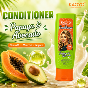 Ensemble Shampooing et Après-Shampooing à la Papaye Marque Blanche pour <span class=keywords><strong>Cheveux</strong></span> Secs Usage Quotidien – <span class=keywords><strong>Soin</strong></span> Capillaire Avocat pour des <span class=keywords><strong>Cheveux</strong></span> Lisses et Brillants - Product Image 5