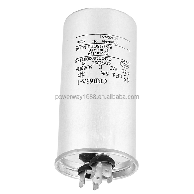 Washing Machine AC Motor Starting Capacitors 450vac 50/60 Hz 25/70/21 16uf Capacitor Cbb60 for Air Compressor 250vac
