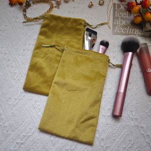Bolsa de Joyería de Terciopelo Suave de Lujo al por Mayor, Bolsa Pequeña de Terciopelo con Cordón para Empaque de Joyas - Product Image 2