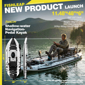 Kayak de pêche gonflable portable Spatium 350 cm, propulsion à pédales, siège rotatif, pêche au coup, support pour moteur électrique, toutes eaux - Product Image 2