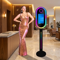 Expédition rapide - Machine de photomaton interactive avec écran tactile miroir de 13,3 pouces pour fête ou mariage, avec caméra et imprimante