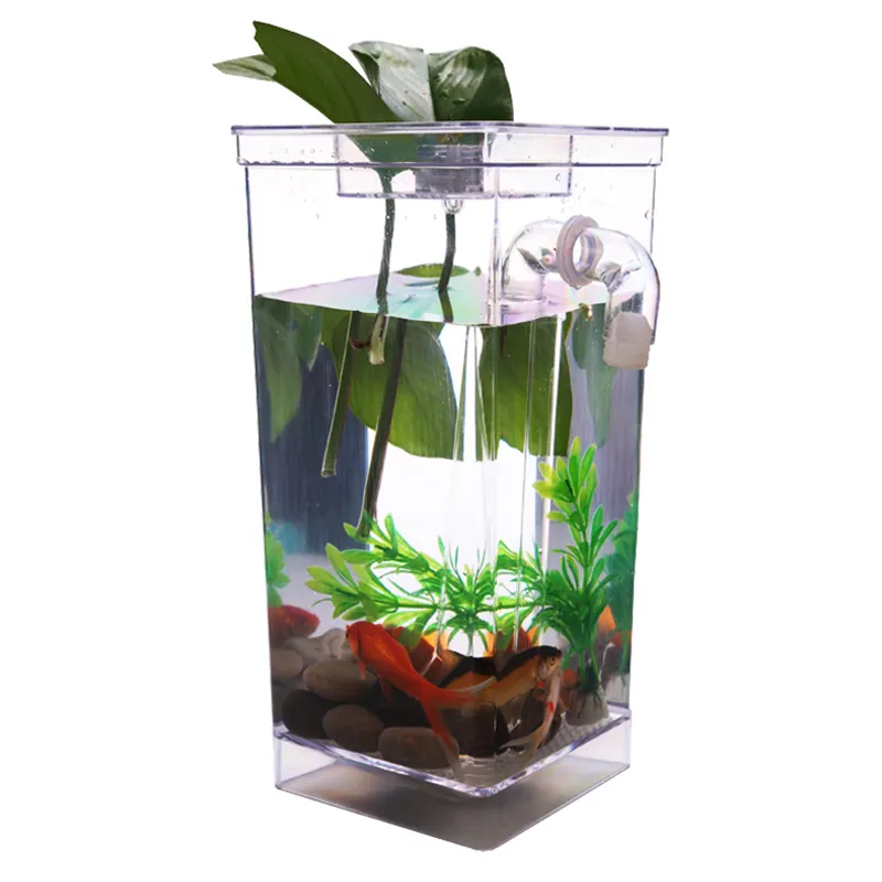 Zelfreinigende Tank Compleet Aquarium Setup Voor Kinderen Speelgoed Aquarium