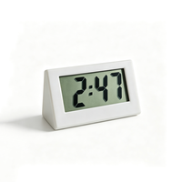 Mini Réveil Numérique LCD de Bureau, Horloge de Chevet avec Fonction Snooze pour Chambre, Bureau, Hôtel, Décoration de Bureau