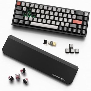 Hexgears X1 Pro 60% Keyboard 68 Keys Hot Swappable Anti-ghosting Wired Wireless BT Mini Gaming Mechanical Keyboard For Computer