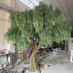 Árbol Artificial <span class=keywords><strong>de</strong></span> <span class=keywords><strong>Sauce</strong></span> Llorón Gigante, Planta Artificial Verde para Decoración <span class=keywords><strong>de</strong></span> Eventos, Bodas, Interiores y Exteriores - Product Image 1