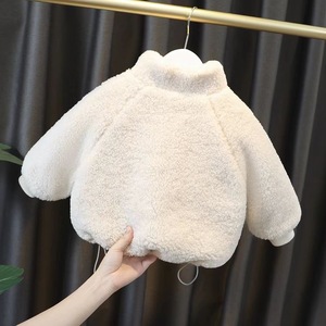 <span class=keywords><strong>Manteau</strong></span> chaud pour garçons style <span class=keywords><strong>sherpa</strong></span>, en polaire épaisse, teint en pièce, à col montant, pour l'hiver - Product Image 2
