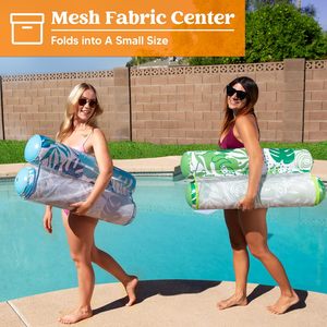 PVC amaca gonfiabile 48*31.5 pollici blu verde rosa colori per adulti Lounge piscina galleggiante piscina all'aperto spiaggia divertente - Product Image 5