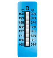 Autocollants adhésifs thermochromiques en PET, 10 pièces, étiquettes indiquant la température, pour usage industriel en laboratoire (8 grilles)